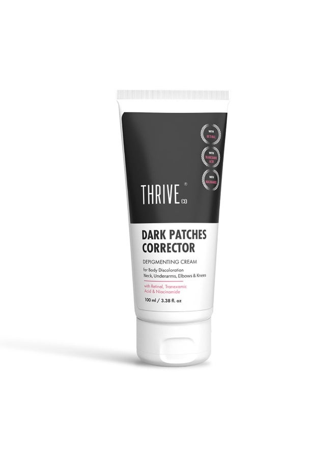 ThriveCo Dark Patches Corrector Cream | Dark Patches Removal | With Retinal & Niacinamide.. For Underarms, Inner Thighs, Knuckles, Elbows & Knees. Men & Women | 100ml - Image 1